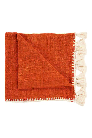 Jeté de lit The Stitch - Rouge brique - 246 x 126 x 1 cm