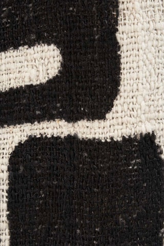 Jeté de lit - Beige et noir - 240 x 128 x 1 cm