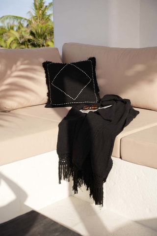 Jeté de lit Gypsy - Noir - 260 x 122 x 1 cm