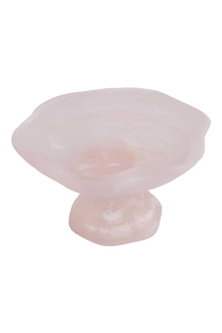 Présentoir à fruits Organique - 27 cm - Rose poudré et blanc
