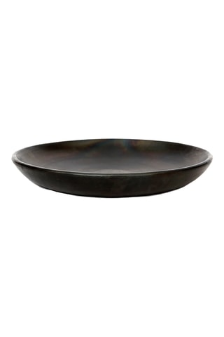 Assiette plate en terre cuite Burned - 26 cm