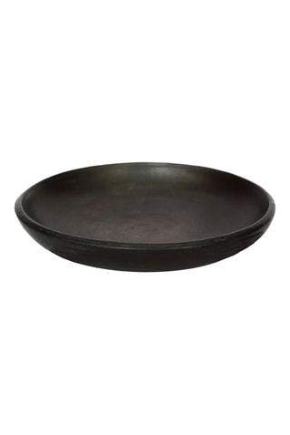 Assiette plate en terre cuite Burned - 26 cm