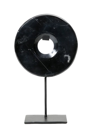 Disque en marbre sur pied - 35 cm