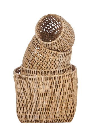 Panier de rangement Louh Louh - 45 x 45 x 43 cm - Beige