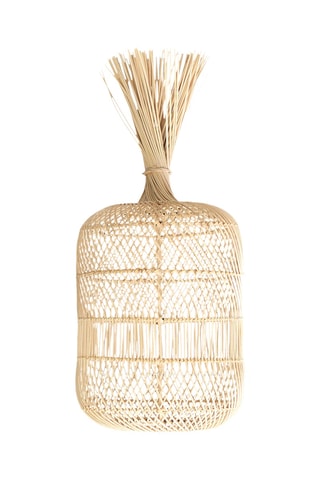 Suspension en rotin Dumpling - Beige