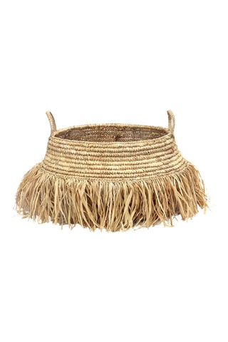 Panier Raffia Deluxe - 45 x 45 x 30 cm - Beige