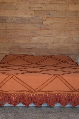 Jeté de lit Throw - Rouge brique - 300 x 240 x 1 cm