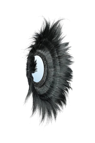 Miroir en bois Sunken - 90 cm - Noir
