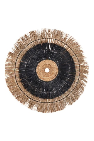 Décoration murale Amazonia - 110 x 11 x 110 cm - Naturel et noir