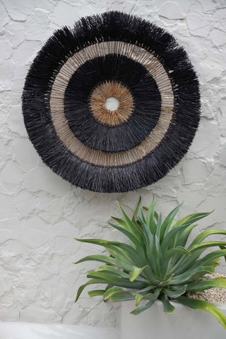 Décoration murale Maurea - 110 x 11 x 110 cm - Noir