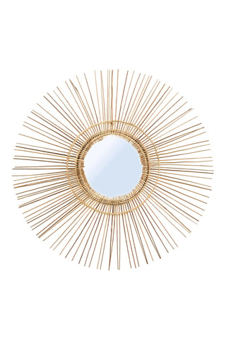 Miroir en rotin Tropical - 80 cm - Naturel