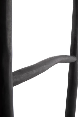 Echelle décorative en teck Tulum - 53 x 4 x 165 cm - Noir
