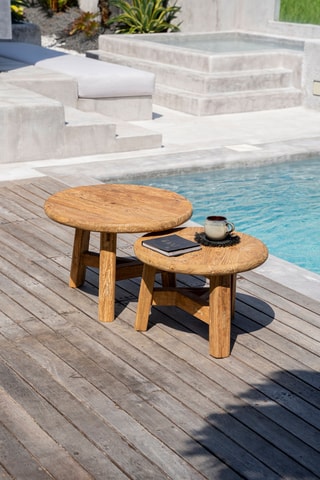 Table basse en teck Fusuma - 60 x 40 x 60 cm