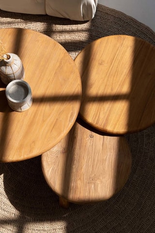 Table basse en teck Fusuma - 60 x 40 x 60 cm