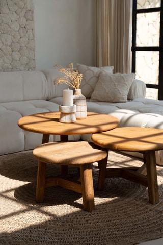 Table basse en teck Fusuma - 60 x 40 x 60 cm