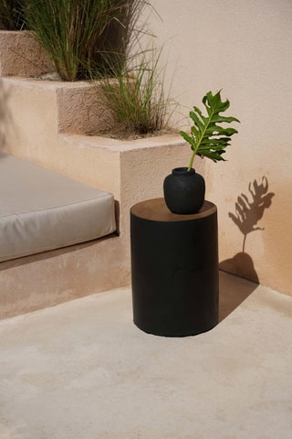 Tabouret en bois de suar massif Tribe - 30 x 40 x 30 cm