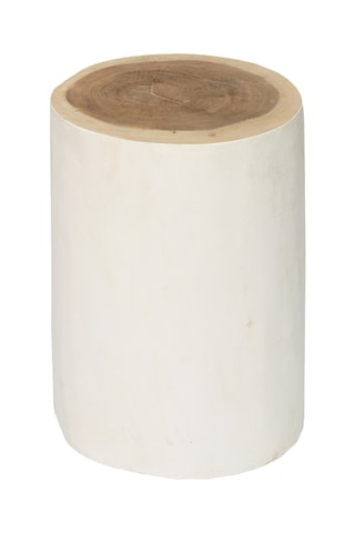 Tabouret en bois de suar massif Tribe - 30 x 40 x 30 cm