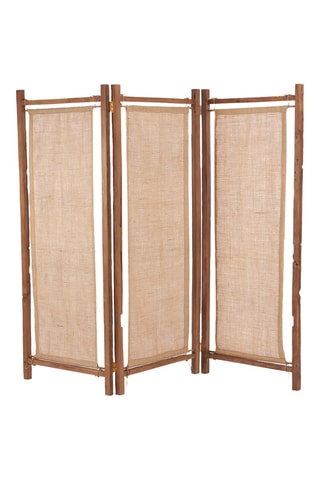 Paravent en teck Zenbu - 205 x 4 x 178 cm - Naturel