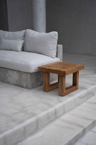 Table d'appoint en teck Reclaimed - 50 x 50 x 40 cm