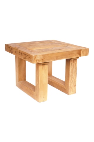 Table d'appoint en teck Reclaimed - 50 x 50 x 40 cm