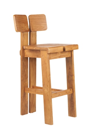 Tabouret de bar en teck Sama Sama - 58 x 46 x 108 cm