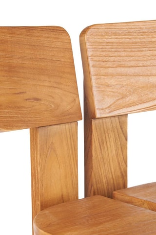 Tabouret de bar en teck Sama Sama - 58 x 46 x 108 cm