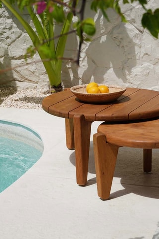 Table basse en teck Seseh - 70 x 35 x 70 cm