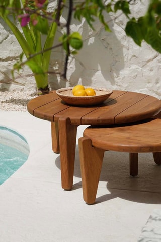 Table basse en teck Seseh - 50 x 30 x 50 cm