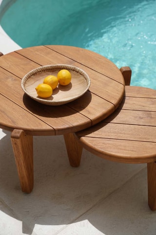 Table basse en teck Seseh - 50 x 30 x 50 cm