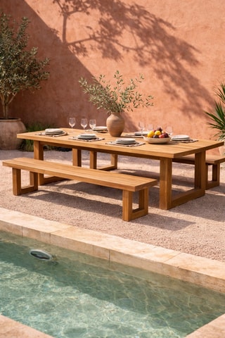 Banc en teck - 280 x 45 x 30 cm