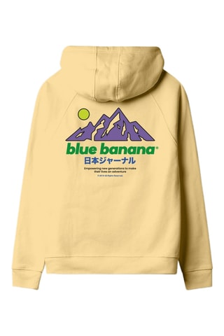 Sweat à capuche en coton biologique Ontake - Jaune clair