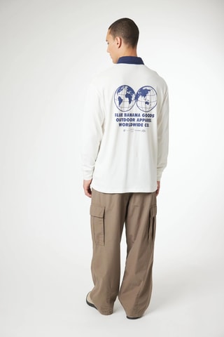 Polo regular en coton biologique Atlas - Blanc