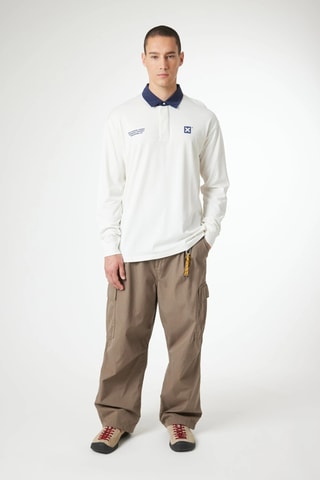 Polo regular en coton biologique Atlas - Blanc