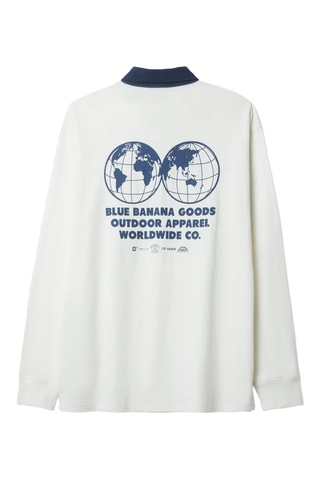 Polo regular en coton biologique Atlas - Blanc