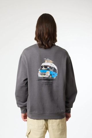 Sweat en coton biologique Road - Gris