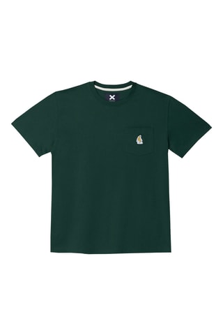 T-shirt regular en coton biologique Banana Pocket - Vert