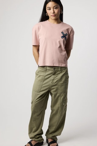 Pantalon cargo en coton biologique Daisy - Vert