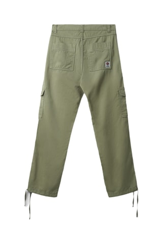 Pantalon cargo en coton biologique Daisy - Vert