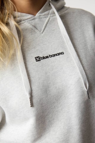 Sweat en coton biologique à capuche Clean - Gris clair