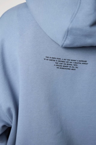 Sweat en coton biologique à capuche Wipeout - Ciel