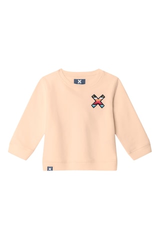 Sweat en coton biologique Classic - Orange clair