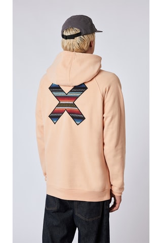 Sweat à capuche en coton biologique Classic - Orange clair