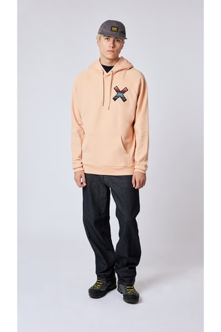 Sweat à capuche en coton biologique Classic - Orange clair