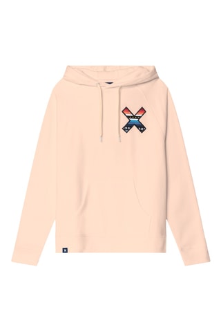 Sweat à capuche en coton biologique Classic - Orange clair