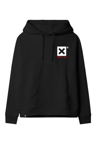Sweat à capuche en coton biologique Ontake - Noir