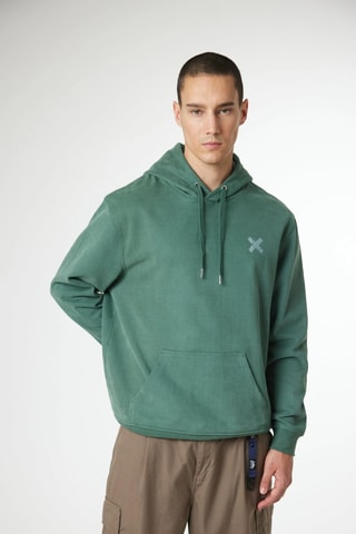 Sweat à capuche en coton biologique Amsterdam - Vert
