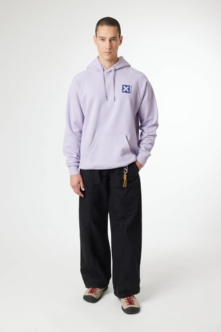 Sweat à capuche en coton biologique Nature - Violet