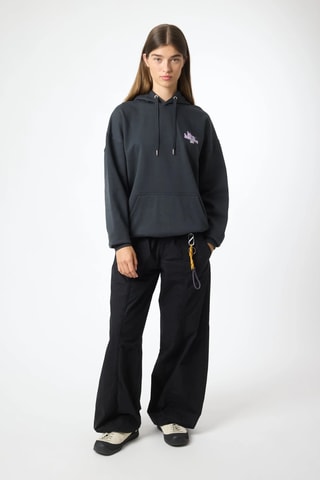 Sweat à capuche en coton biologique Hakuba - Anthracite