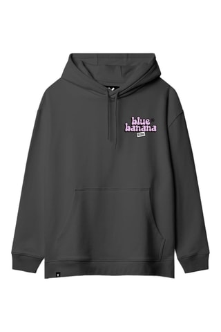 Sweat à capuche en coton biologique Hakuba - Anthracite