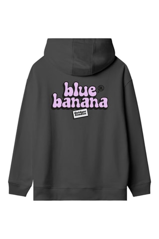 Sweat à capuche en coton biologique Hakuba - Anthracite